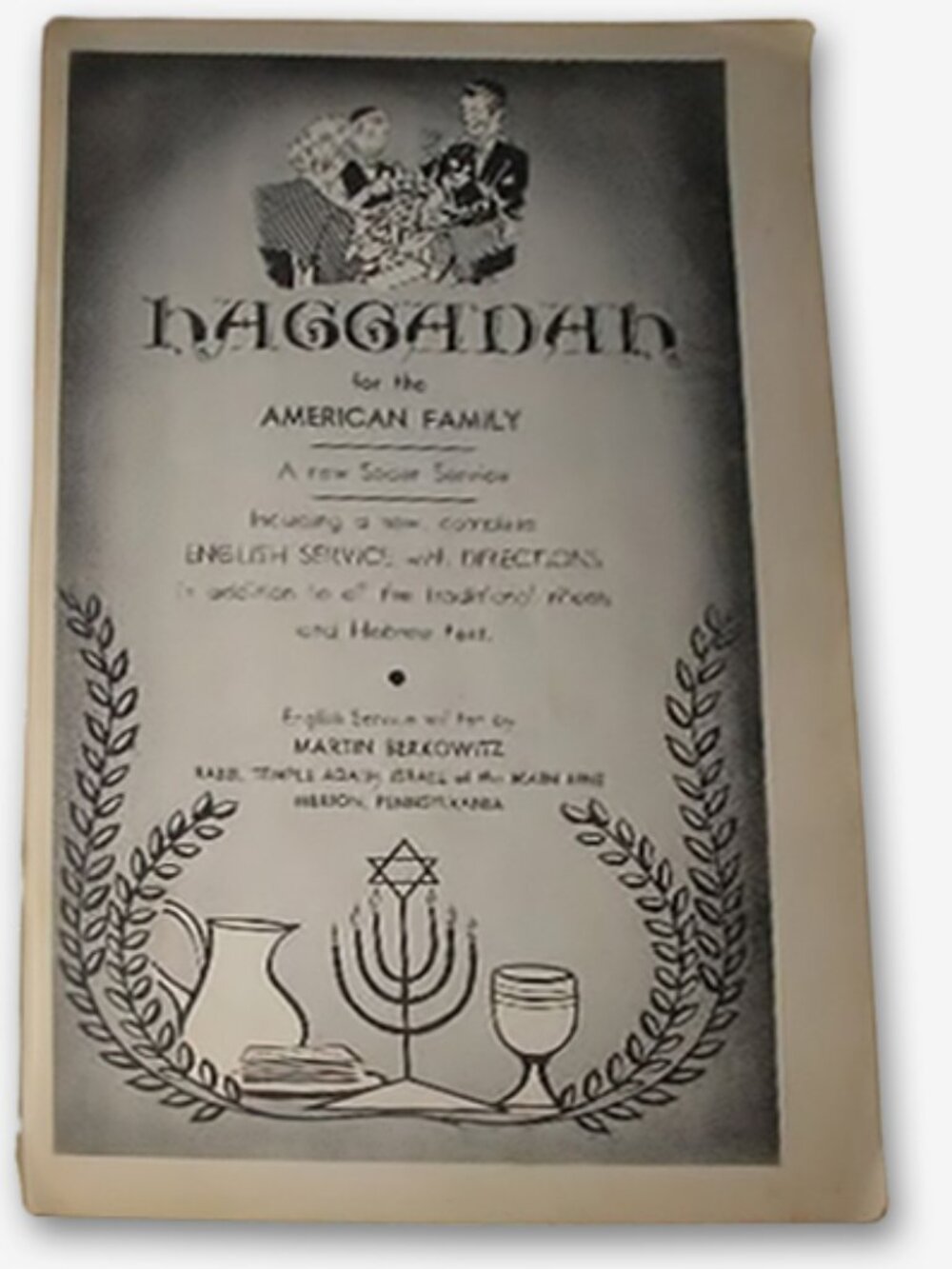 Vintage Book 1958 HAGGADAH Passover Soft Cover Hebrew Berkowitz Rabbi